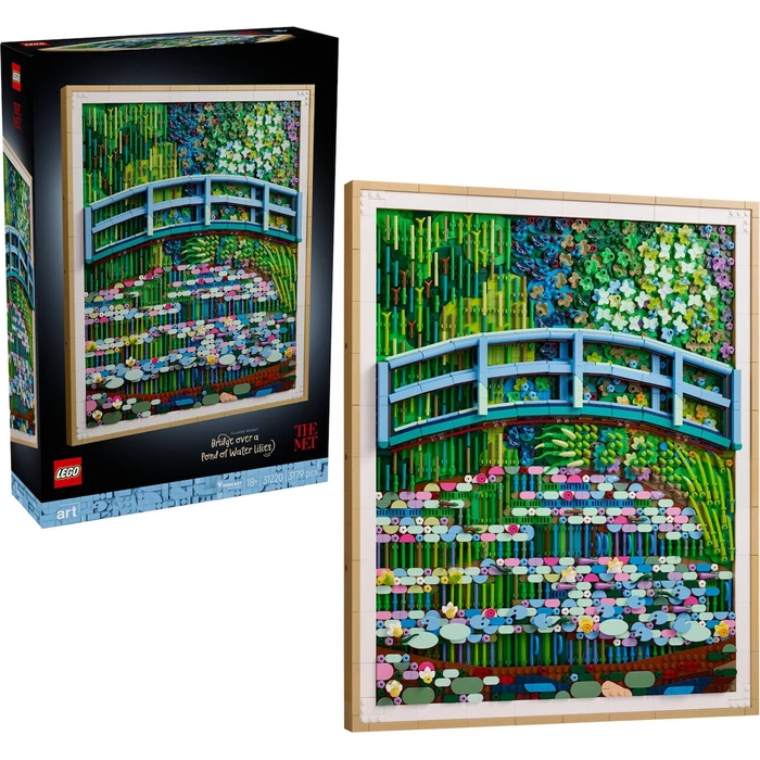 LEGO Art Claude Monet – Γέφυρα πάνω από μια λίμνη με Νούφαρα (31220) 18+