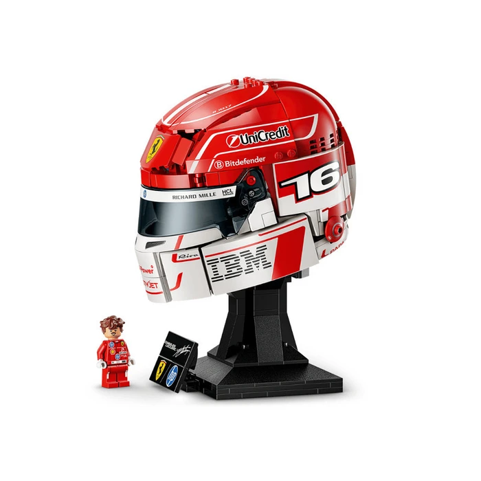 LEGO Editions Scuderia Ferrari HP Charles Leclerc Helmet (Set 43014) – 886 pieces, Ages 14+