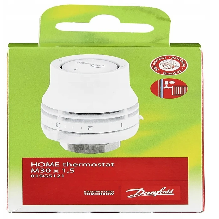 Danfoss Redia Box Thermostatic Radiator Head M30x1.5 8-28°C