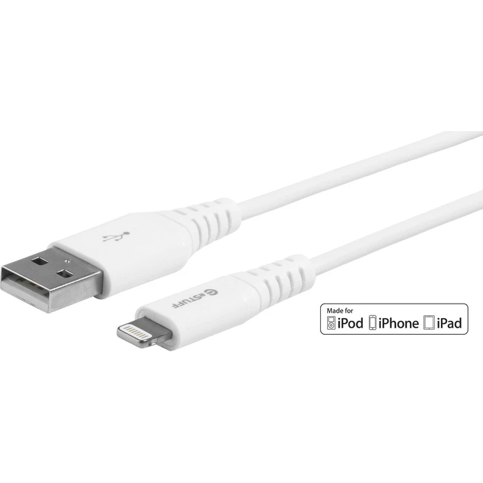 eSTUFF USB-A to Lightning Cable White 0.15m Bulk