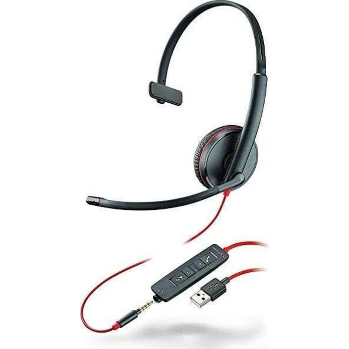 Plantronics Blackwire C5210 USB On-Ear Multimedia Ακουστικά με μικρόφωνο και σύνδεση USB-A