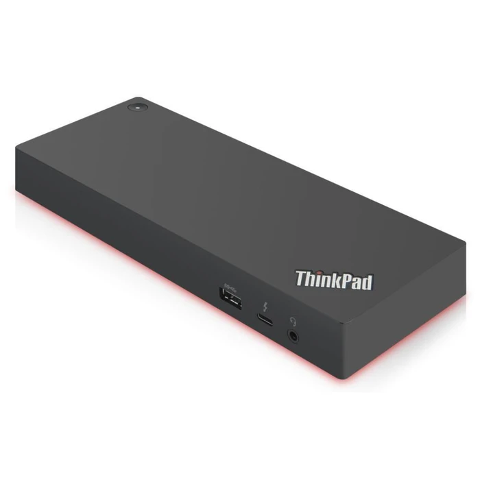 Lenovo ThinkPad Thunderbolt 3 Docking Station (Dock Gen 2) without AC adapter, HDMI/DisplayPort 4K, Power Delivery, Ethernet - Black (03X7538)