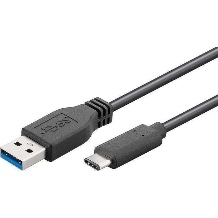 Microconnect USB-C (male) to USB-A (male) USB 3.2 Gen 1 Cable, 1.5 m, Black