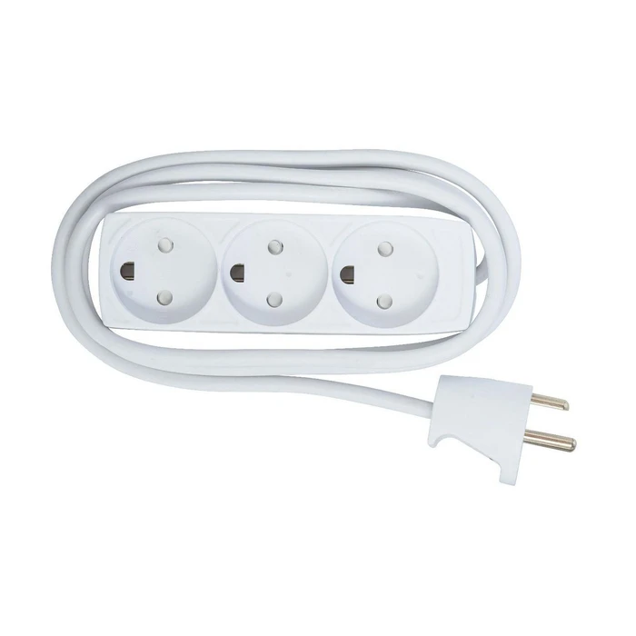 MicroConnect Πολύπριζο 3 Θέσεων με Διακόπτη και Καλώδιο 5m (GRU035WDK)
