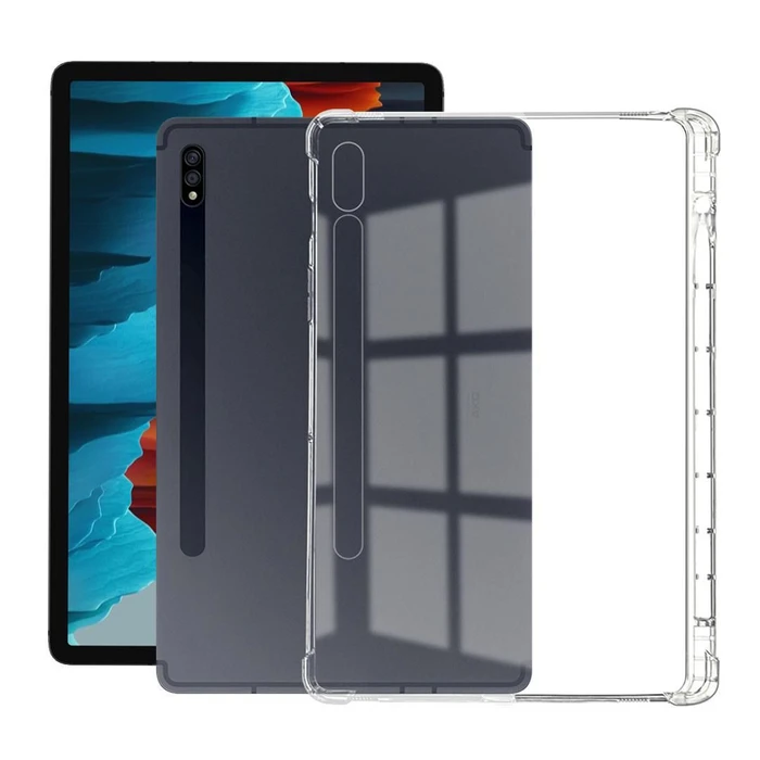 eSTUFF Flip Cover Transparent for Galaxy Tab S7+ S8+