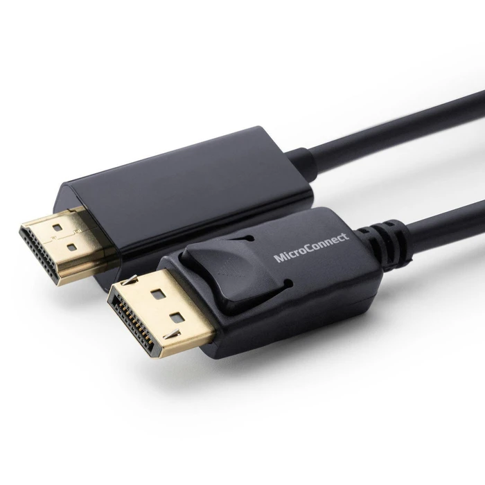 MicroConnect Μετατροπέας DisplayPort male σε HDMI male 1m Μαύρο
