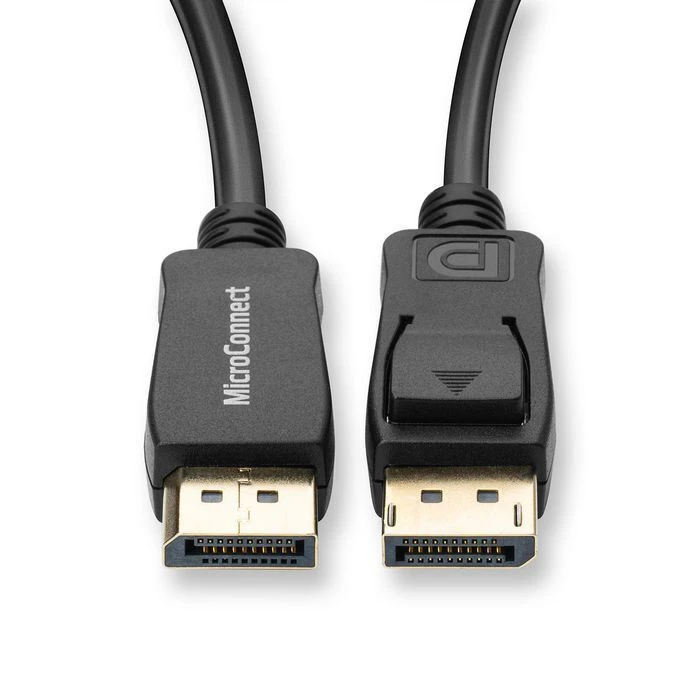 Microconnect MC-DP-MMG-100 DisplayPort to DisplayPort Cable (Male-Male) 1 m Black, DP 1.2, 4K@60Hz
