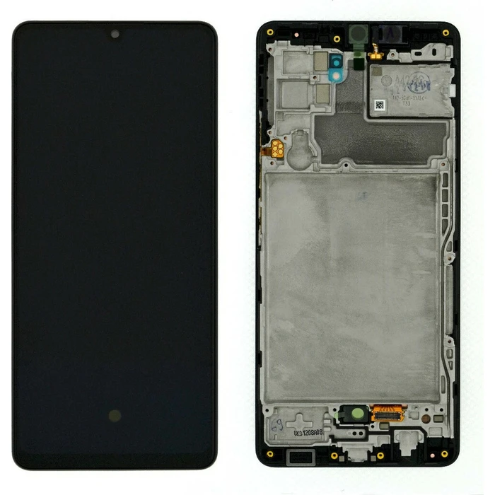 Samsung Οθόνη με Μηχανισμό Αφής και Πλαίσιο για Galaxy A42 5G (Μαύρο)