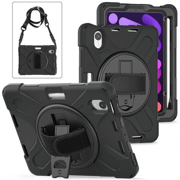 eSTUFF Flip Cover for iPad mini 2021 mini 2024 Black