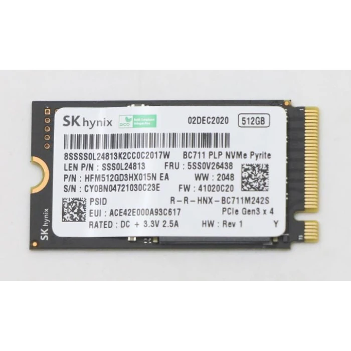 Lenovo SSD 512GB M.2 2242 PCIe 3.0 NVMe (5SS0V26438)