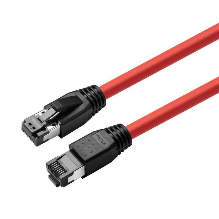 Network Cable MicroConnect S FTP Cat 8.1 0.5m Red