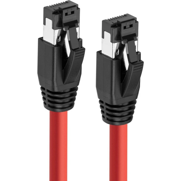 Network Cable MicroConnect S FTP Cat 8.1 0.5m Red