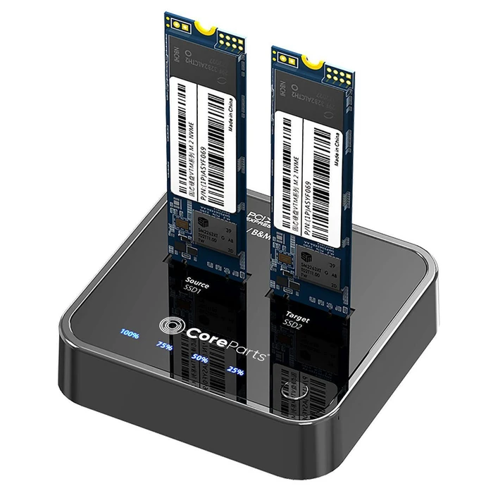 CoreParts Docking Station for 2 PCIe M2 SSDs