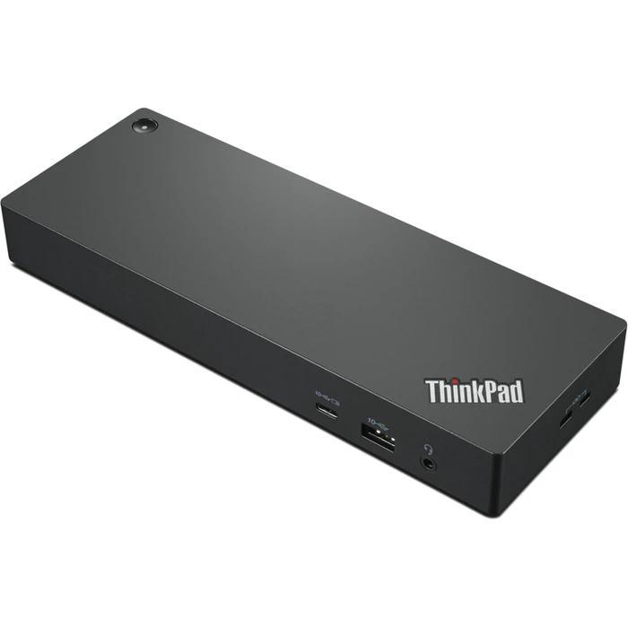 Lenovo ThinkPad USB C Docking Station with HDMI DisplayPort 4K PD Ethernet and 3 Monitor Support Black