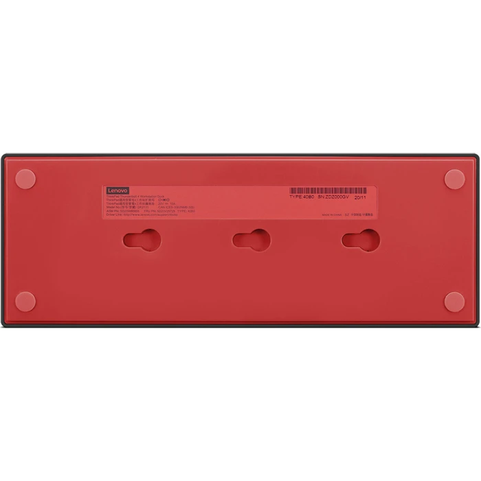 Lenovo ThinkPad USB C Docking Station with HDMI DisplayPort 4K PD Ethernet and 3 Monitor Support Black