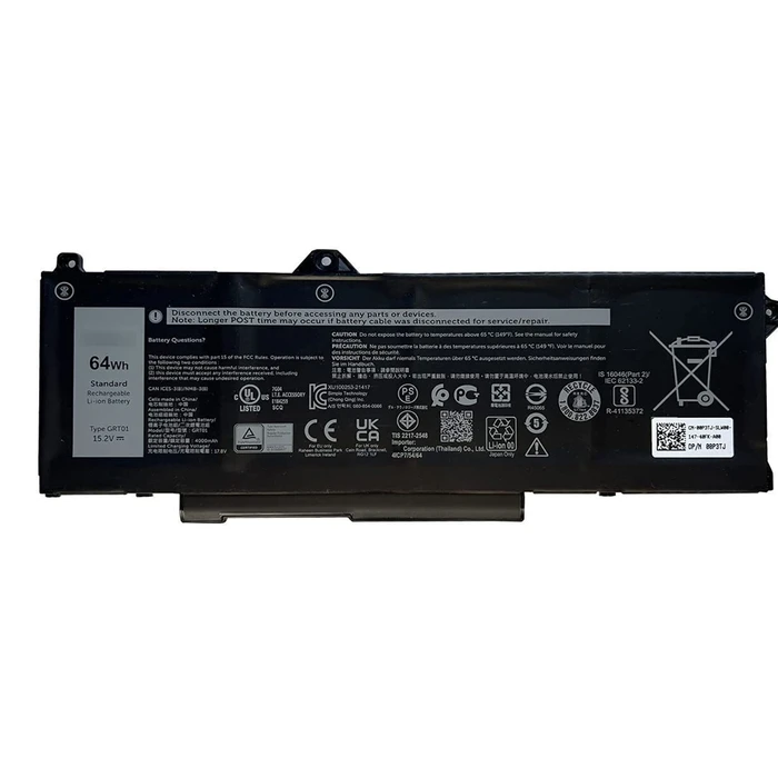 Dell Compatible Battery R05P0, 4000mAh (64WHR) for Dell Latitude Laptops
