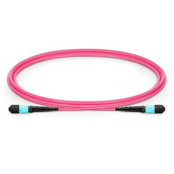 Lanview MTP/UPC to MTP/UPC OM4 Fibre Optic Cable, 12-core, Female-to-Female, 15 m, Purple - LVO230415-MTP