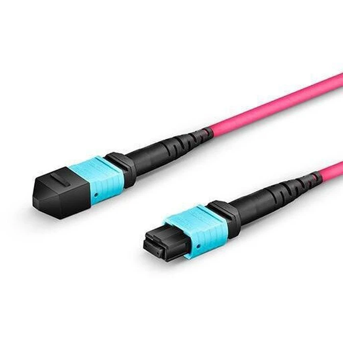 Lanview MTP/UPC to MTP/UPC OM4 Fibre Optic Cable, 12-core, Female-to-Female, 15 m, Purple - LVO230415-MTP