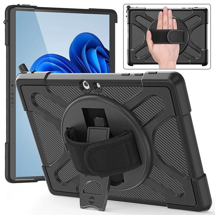 eSTUFF Back Cover Μαύρη για Microsoft Surface Go 4 Go 3 Go 2