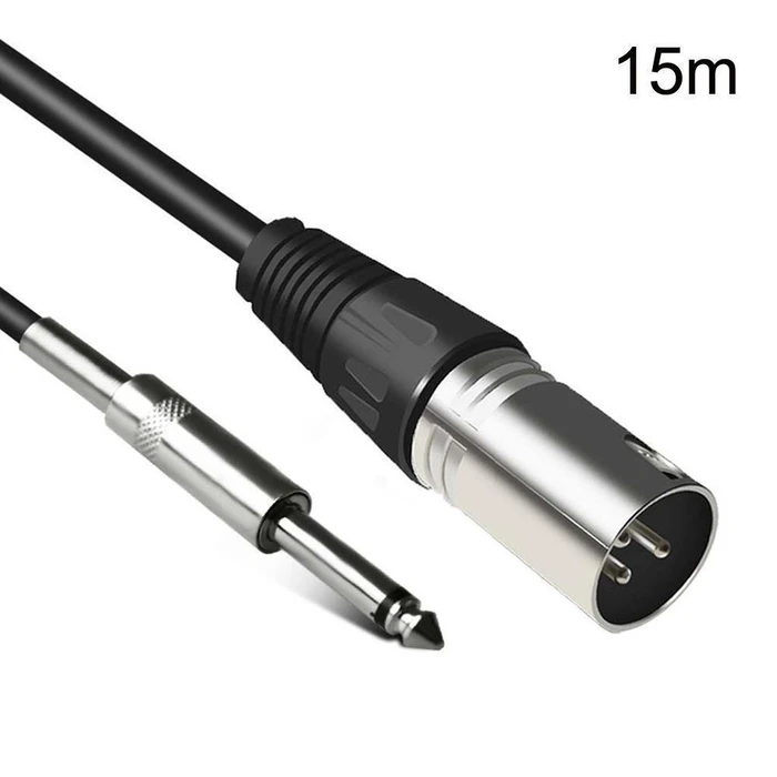 Vivolink Adapters and Converters Cable XLR Male to 6.3mm Male Black 5m