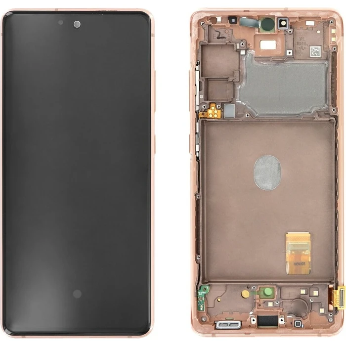 Samsung LCD + Touchscreen with Frame for Galaxy S20 FE (Orange)