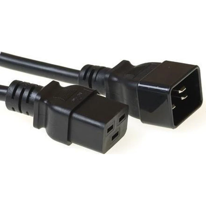 MicroConnect Καλώδιο ρεύματος IEC C19 IEC C20 1m Μαύρο
