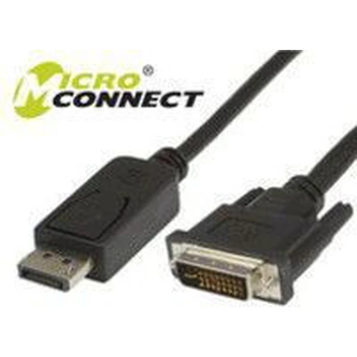 MicroConnect Μετατροπείς - Αντάπτορες DVI D male DisplayPort male 2m Μαύρο