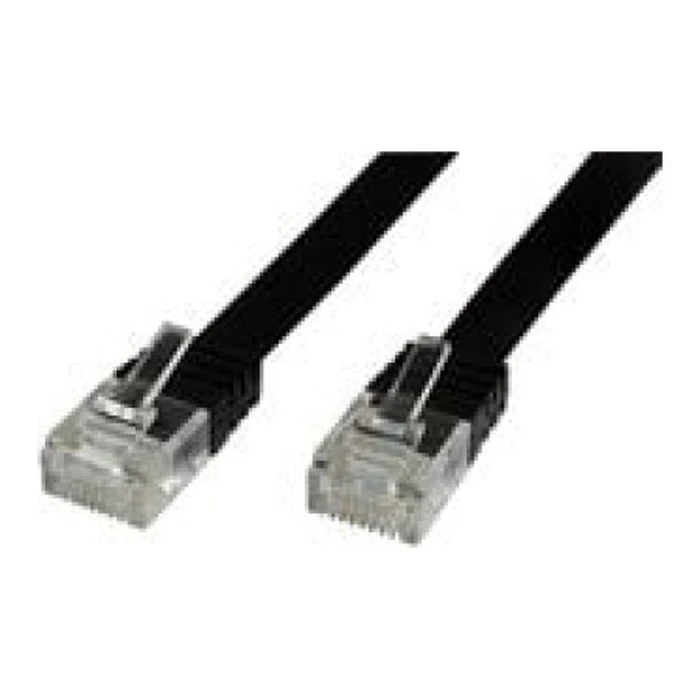 MicroConnect Network Cable Flat U/UTP Cat.6 3m Black