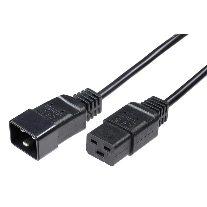 MicroConnect Καλώδιο Δικτύου IEC C19 C20 5m Μαύρο