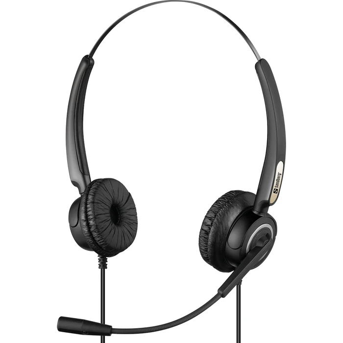 Sandberg USB Office Headset Pro Stereo On Ear Multimedia Ακουστικά με μικρόφωνο και σύνδεση USB-A