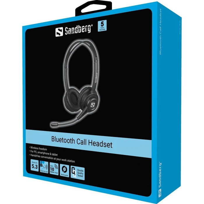 Bluetooth Headphones Sandberg On Ear Multimedia with Microphone 126-43