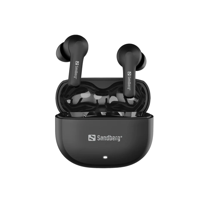 Sandberg Bluetooth Ακουστικά Play'n Go In-ear Handsfree με Θήκη Φόρτισης Μαύρα