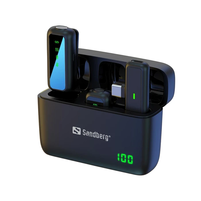 Sandberg Streamer USB-C Wireless Microphones x2 (Model 126-55)