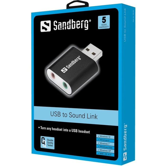 Sandberg External USB Sound Card 2.0