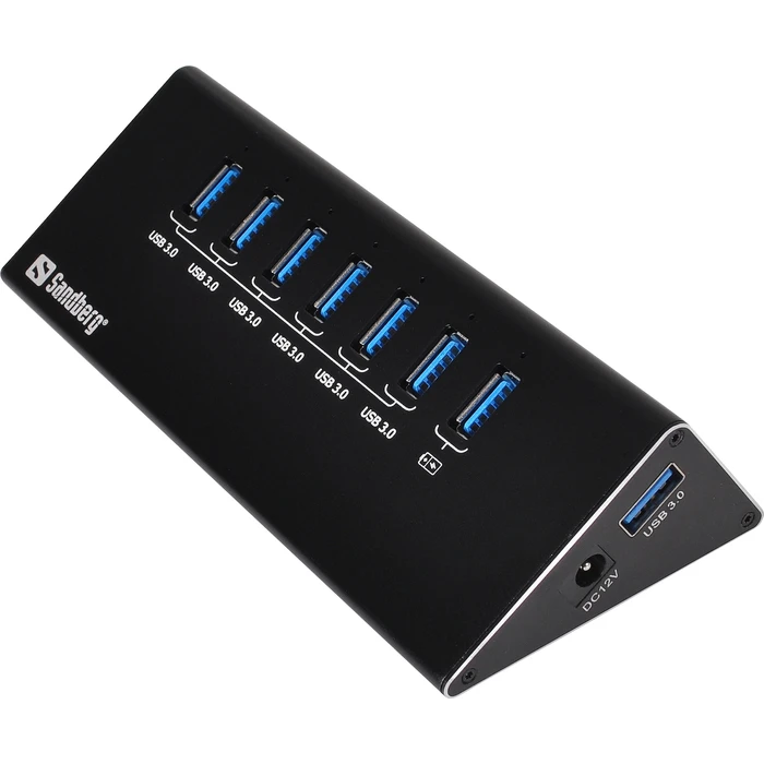 Metatropeis Adaptors Sandberg Hub 7 Port USB 3.0 with USB-A Connection and Power Delivery 133-82