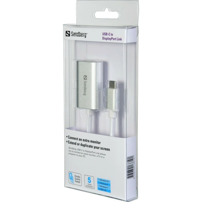 Sandberg Metatropéas USB-C to DisplayPort Adapter