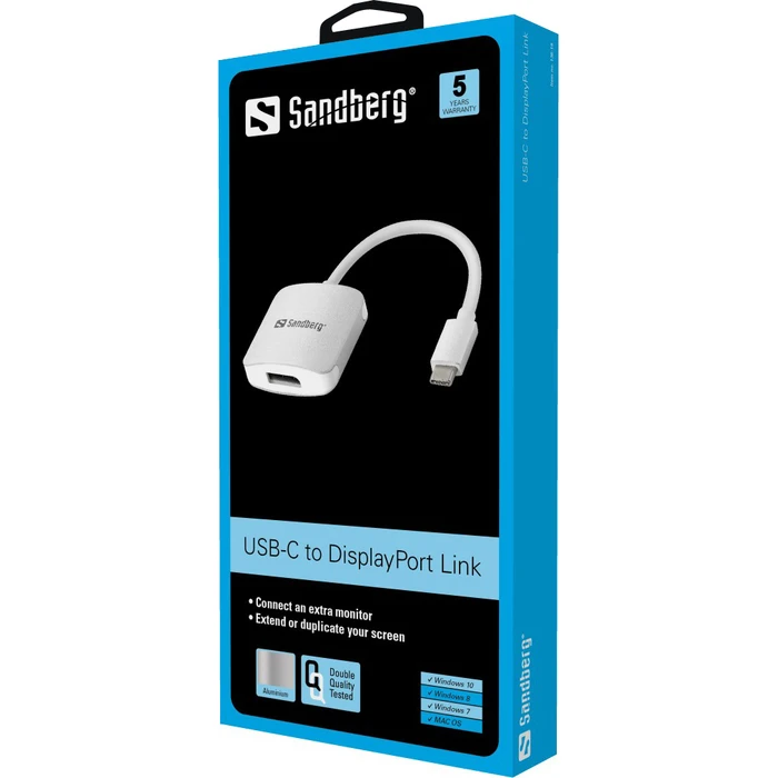 Sandberg Metatropéas USB-C to DisplayPort Adapter