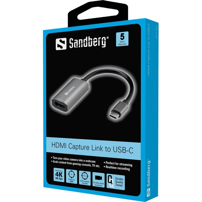 Sandberg Adapter USB-C male to HDMI female Grey