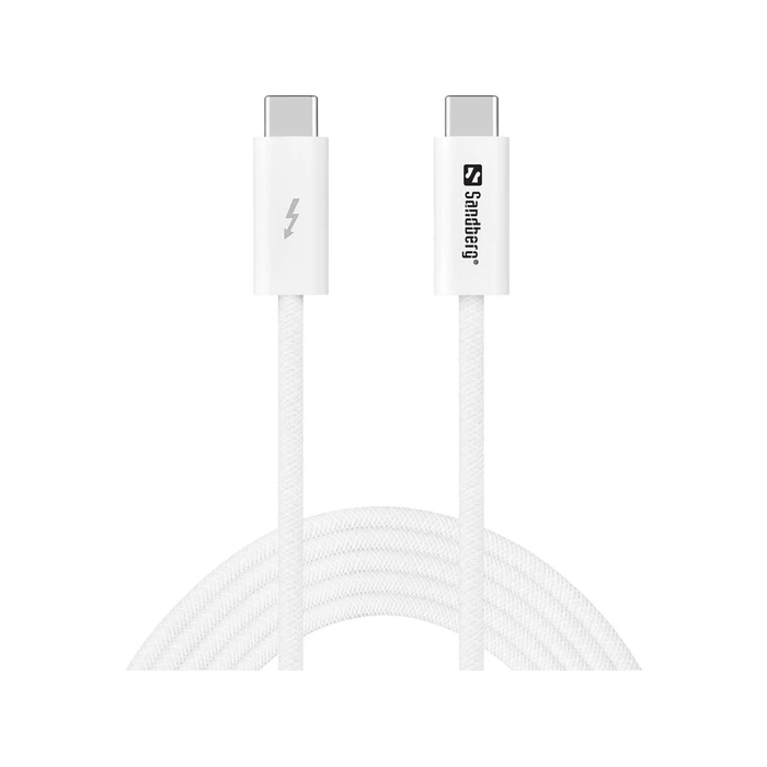 Sandberg Adapters and Converters USB 2.0 Cable USB-C male - USB-C 240W PD White 2m 136-57