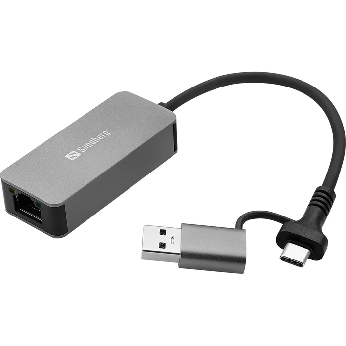 Sandberg Adapter USB-A USB-C to Ethernet Female