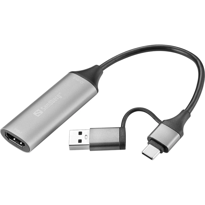 Metatropaeas Sandberg HDMI to USB-A USB-C