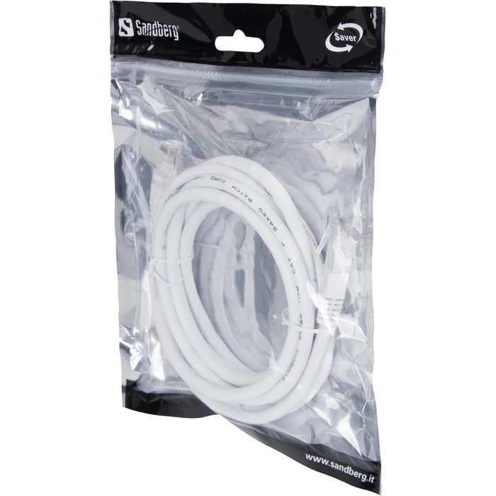 Network Cable Sandberg UTP Cat.6 Ethernet Cable 3m White
