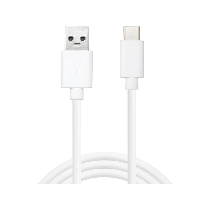 Sandberg Καλώδια Μετατροπέας USB 3.0 USB-C male to USB-A Λευκό 1m 336-15