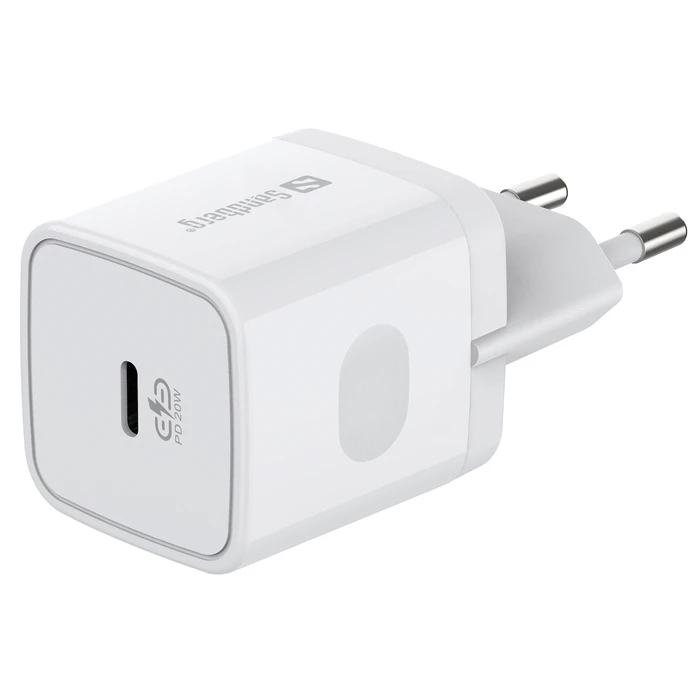Sandberg USB-C AC Charger PD20W SAVER White (341-42)