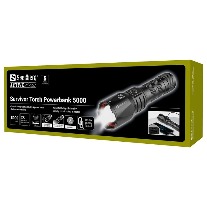 Sandberg Φακός LED IPX4 Survivor Torch 420-89