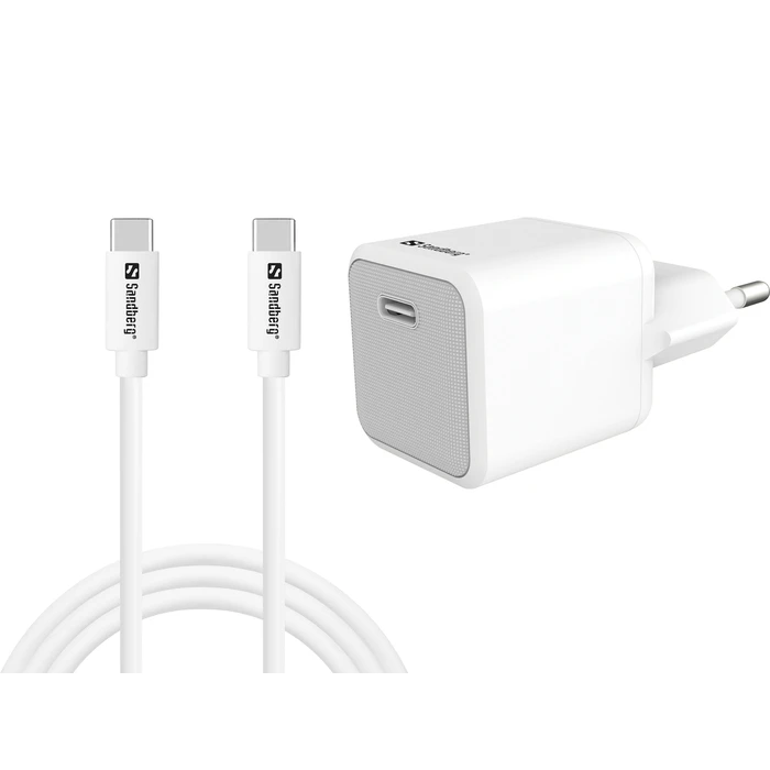 Sandberg Μετατροπείς Αντάπτορες USB 2.0 Cable USB-C male USB-C 20W PD 1m 441 58