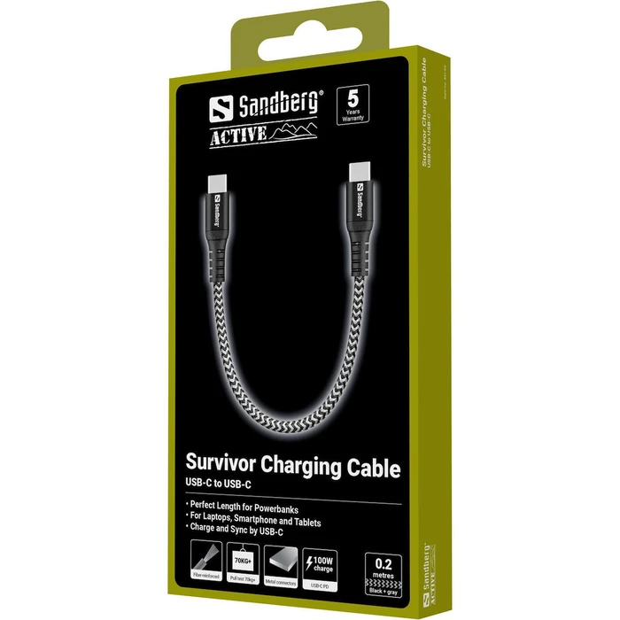 Sandberg Adapters USB to Type C Cable 0.2m 441 66