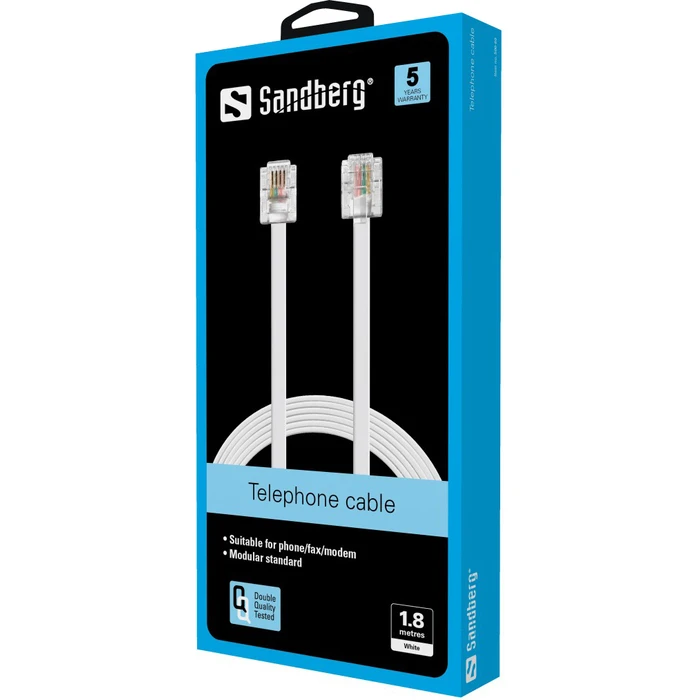 Sandberg Network Cable RJ11 6P4C 1.8m