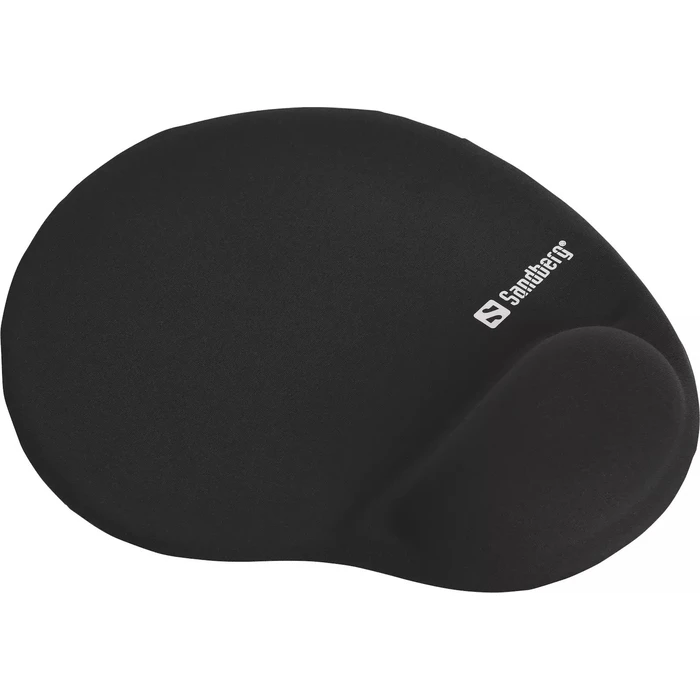 Sandberg Mouse Pad with Wrist Support Black