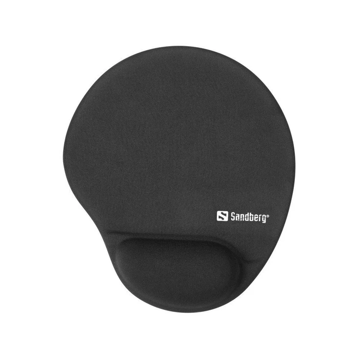 Sandberg Mouse Pad with Wrist Support Black